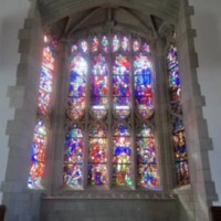 What the stained glass was eventually used for
