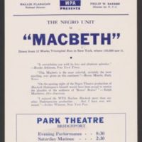Macbeth Playbill